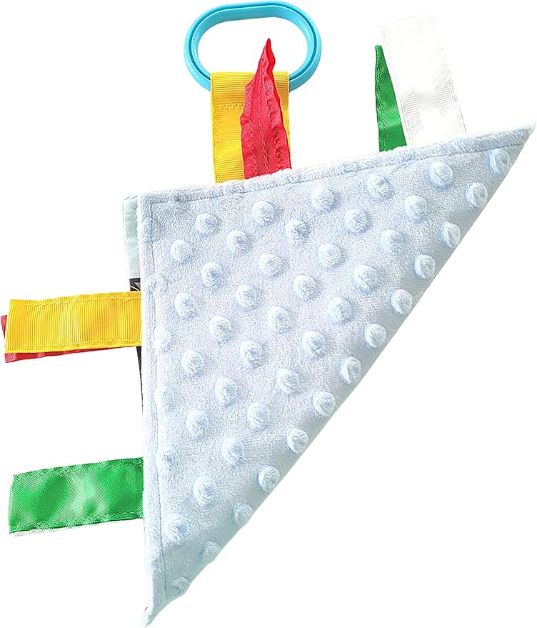 Baby Jack & Co 8x8” Learning Lovey Nashville Tennessee Tag Toys for Babies - Baby Crinkle Toys - Soft & Safe - Learn USA Cities and Shapes - Ideal Baby Toy & Gift BPA Free w/Stroller Clip
