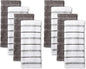 KitchenAid Albany Kitchen Towel 8-Pack Set, Charcoal Grey/White