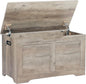 31.5" Storage Chest, Wooden Storage Bench, Lift Top Toy Chest with 2 Safety Hinges, Large Toy Box, Entryway Shoes Bench for Living Room, Bedroom, Grey