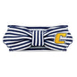 Creative Knitwear UTC Mocs Tennessee Chattanooga Infant Girls Navy/White Striped Hair Knot Headband Embroidered Logo - Size Newborn - 4T