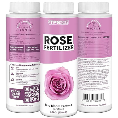 TPS NUTRIENTS Rose Fertilizer for Flowering Plants, Liquid Plant Food, 32 oz (1 Quart)
