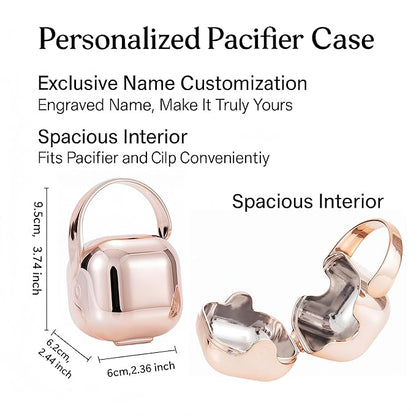 Personalized Bling Pacifier Box and Pacifier Set Unique Gift to New Bron Baby Baby Shower Gift