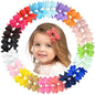 40PCS 2 Inch Baby Hair Bows Clips for Girls Grosgrain Ribbon Fully Lined Infant Hair Clips Accessories for Baby Girls Newborns Toddler in Pairs