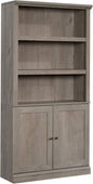 Sauder Select Book Shelf, Bookshelf with Storage, Library Bookcase with Doors and Adjustable Shelves, in Mystic Oak