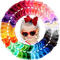 Oaoleer 40 Colors 4.5 Inch Hair Bows Clips Grosgrain Ribbon Bows Hair Alligator Clips Hair Barrettes Hair Accessories for Girls Toddler Infants Kids Teens Children (4.5inch 40color)
