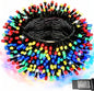 Pooqla Colorful Christmas Lights, 200 LED 66 ft Holiday String Lights for Indoor Outdoor Decoration, 8 Modes Fairy Lights for Home Yard Patio Wedding Party, Red Green Yellow Blue