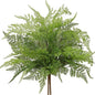 Artificial Boston Fern Plants 19" Fake Greenery Shrubs 2 Pcs Faux Plant Bushes UV-Resistant for Indoor Outdoor Wedding DIY Bouquets Floral Arrangement Table Centerpieces