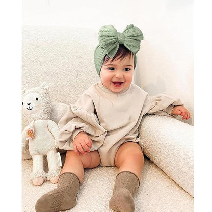Niceye Handmade Baby Headbands Soft Stretchy Nylon Hair Bands with Bows for Newborn Infant Baby Toddler Girls