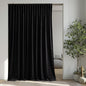 StangH Black Blackout Velvet Curtains 96 inches Long Back Tab Thermal Insulated Theater Curtains Heavy Privacy Drapes for Living Room Sliding Door Office, W100 x L96, 1 Panel