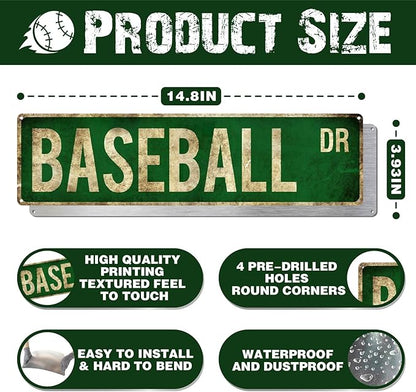 Rasonus Baseball Gifts for Boys 8-12 Accessories Room Decor Cool Stuff Sports Bedroom Posters Baseball Gear Wall Art Teen Boys Birthday Christmas Party Decorations