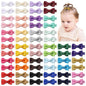 YHXX YLEN 60 PCS Hair Accessories - 2 Inch Fully Lined Non-Slip Bows for Babies, Toddlers and Newborns (30 Color Pairs)