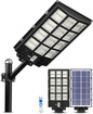Ofuray Solar Street Lights Outdoor,Solar Security Flood Lights Parking Lot Lights Commercial Dusk to Dawn, 6500k Waterproof Led with Remote Control Motion for Street,Court,Barn (Of-5600W 560000Lm)