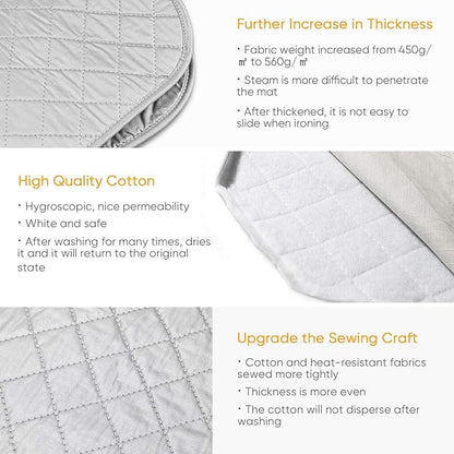 Ironing Mat Ironing Blanket, Upgraded Thick Portable Travel Ironing Pad