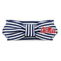 Creative Knitwear Ole Miss Rebels Infant Girls Navy/White Striped Hair Knot Headband Embroidered Logo - Size Newborn - 4T