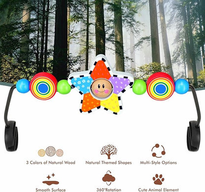 iGRATENS Baby Bjorn Bouncer Toy Bar, Toy for Baby Bouncer Soft & Bliss, Easy to Attach and Remove, Child-Friendly Materials, Exciting Design for Curious Babies, Pentagram
