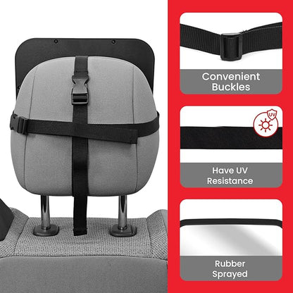 Baby Car Mirror, Shatterproof & Easy Assembled Crash Tested, 360° Rotation, Safety Car Seat Mirror for Rear Facing Infant with Wide Crystal Clear View