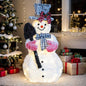 VINGLI 3FT Lighted Snowman Christmas Decorations Outdoor Indoor, Prelit LED Outdoor Christmas Yard Snowman Decor for Lawn Garden Patio Pathway Front Porch Home Holiday Winter Xmas Party Display