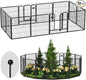 ZXMOTO Decorative Garden Fence 12 Pack for Dogs 32in (H) x 28ft (L) with Lock,Metal Wire Fencing Border Animal Barrier,Flower Bed Border for Landscape Patio Yard Outdoor