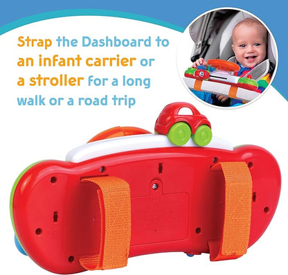HAP-P-KID My First Baby Stroller Toy, Toddler Steering Driving Wheel, Car Seat Educational Learning Driver Toys, Pretend Drive Dashboard, Infant Baby Preschool Gift 6 7 8 9 10 11 12 Month 1 Year Old