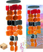 Bellaa 20720 Wind Chimes for Outside Capiz Sea Glass Shells Orange Red Black Outdoor Windchimes Home Garden Patio Yard Lawn Unique Gifts Mom Grandma