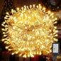 200FT 600LED Christmas Lights Plug in,Warm White Waterproof Fairy Lights with Timer/8 Modes, Christmas Tree Lights Lighting Outdoor Indoor Garden Party Wedding Christmas Tree Decoration