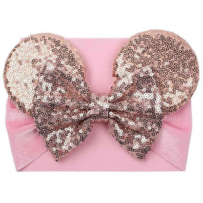 Mouse Ears Headband/Headwrap - Toddler, Baby, Kids upto 4 Years - Party supplies - Rose Gold