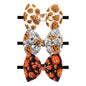 Halloween Baby Girl Headbands with Bows for Newborn Orange Hair Bow Hair Accessories Elastic Nylon Halloween Hairbands 3 PCS