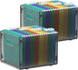 samstar 2 Pack Hanging File Organizer, Mesh File Folder Box Filing Box File