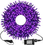 kemooie 300 LED Purple Christmas Lights, 99FT Connectable 8 Lighting Modes Plug in Fairy Lights, Waterproof for Outdoor, Halloween Christmas Wedding Party Garden Decorations (Purple
