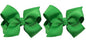 3 Inch Baby Girl Hair Bows Boutique Hair Clip Teens Toddlers Hairpin Headwear - Set of 2 (Green)