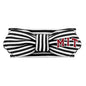 Creative Knitwear MIT Engineers Infant Girls Black/White Striped Hair Knot Headband Embroidered Logo - Size Newborn - 4T