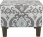 Home Decor | Dinah Collection Modern Storage Ottoman | Ottoman with Storage for Living Room & Bedroom(Blue Slate)