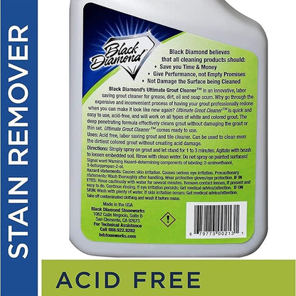 Black Diamond Stoneworks Marble & Tile Cleaner Gallon + Ultimate Grout Cleaner