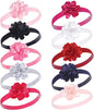 Hudson Baby Cotton and Synthetic Headbands, Size 0-24 Months