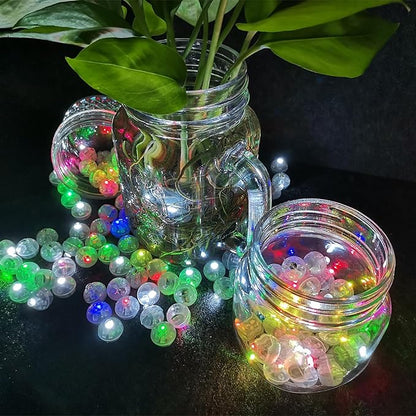 100PCs Mini Led Lights with Hook, Waterproof Round Tiny Led Light for Party Decorations Neon Light for Birthday Party and Wedding Decoration, Red
