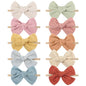 AQOKKA Baby Girl Headbands with Bows Soft Nylon Newborn Toddler Hairbands Handmade Baby Hair Accessories for Infant Girls Kids
