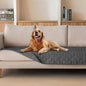 gogobunny 3X Stronger Waterproof Pet Blanket, Scratch Proof Furniture Protector for Dogs Cats, Reversible Cover 30x80 Inch, Dark Grey