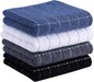 Homaxy 100% Cotton Terry Kitchen Towels, Checkered Designed, Soft and Super