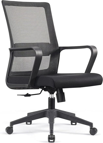 Black Mesh Office Chair - Ergonomic Computer Chair and Desk Chair for Home or Office