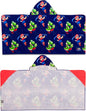 The Super Mario Galaxy Movie Kids Super Soft Bath/Pool/Beach Soft Cotton Terry Hooded Towel Wrap, 24 in x 50 in, Mario & Luigi, (100% Officially Licensed Product) by Franco