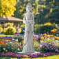Extra Large Buddha Statue Outdoor, 42 Inch Zen Garden Meditating Buddhas Sculpture, Durable Weatherproof MGO Stone Buddhist Statues Indoor Art Decor for Calm Mind,Patio,Yard,Porch