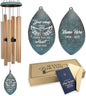 ASTARIN Personalized Memorial Wind Chimes, Angel Wings Sympathy Gifts Wind Chime for Loss of Loved Mom/Dad, Commemorative Windchime for Condolences/Funeral