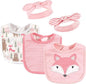 Hudson Baby Unisex Baby Cotton Bib and Headband Set