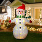 eUty 8ft Christmas Inflatable Outdoor Decoration Lighted ICY Snowman Decor Waterproof Christmas Blow Up Yard Decorations for Xmas Holiday Party Yard Garden Lawn Decor