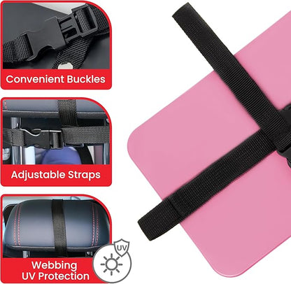 Baby Car Mirror, Safety Car Seat Mirror for Rear Facing Infant, Clear Wide View, Easily Observe the Baby Move, Secure, Shatterproof, Easy Install, Perfect (Pink)