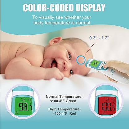 3-Pack Bundle Amplim Touchless Infrared Digital Forehead Thermometer