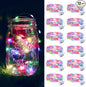 ZGWJ 12 Pack Fairy Lights Battery Operated, Rainbow Color 7ft 20 Mini LED Fairy String Lights Silver Wire 3 Modes for DIY, Parties, Wedding, Bedroom, Halloween Christmas Decoration