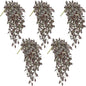DILATATA Fake Hanging Plants Artificial Hanging Plants 181 Leaves Faux Wandering Jew Hangings Leaves Plant for Wall Shelf Home Indoor Outdoor Decor - 5 Pack