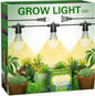 Briignite Hanging Grow Light, 3 LED Full Spectrum Grow Lights with 8.86ft Power Cord, Replaceable Bulbs E26 Base, Linkable Hanging Plant Light, 300W Equivalent
