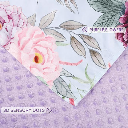 Baby Car Seat Cover, Peekaboo Opening Car Seat Canopy for Baby Girls Boys, Mom Nursing Breastfeeding Covers, Blanket for Infant, Pink Purple